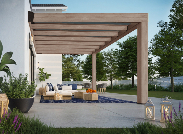 Terrasstak Helsinki Cederträ 470 x 300 cm Canopia by Palram